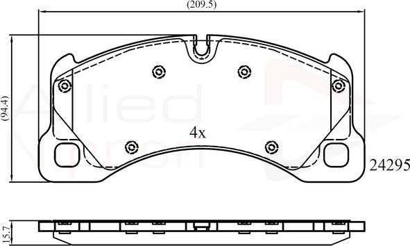 Comline ADB06039 - Set placute frana,frana disc aaoparts.ro