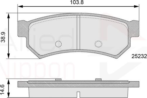 Comline ADB06100 - Set placute frana,frana disc aaoparts.ro