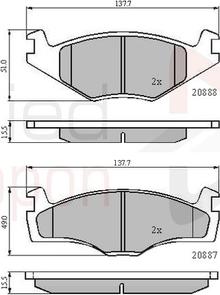Comline ADB0148 - Set placute frana,frana disc aaoparts.ro