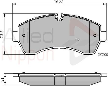 Comline ADB01569 - Set placute frana,frana disc aaoparts.ro