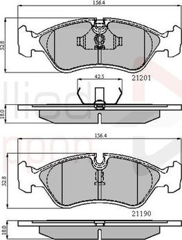 Comline ADB0150 - Set placute frana,frana disc aaoparts.ro