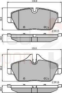 Comline ADB01531 - Set placute frana,frana disc aaoparts.ro