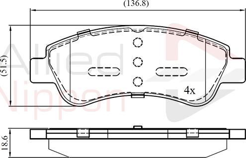 Comline ADB01525 - Set placute frana,frana disc aaoparts.ro