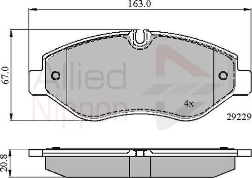 Comline ADB01616 - Set placute frana,frana disc aaoparts.ro