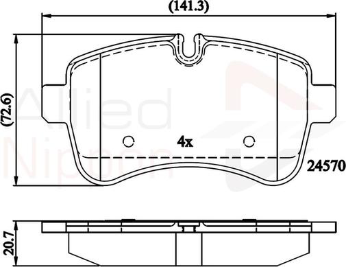 Comline ADB01617 - Set placute frana,frana disc aaoparts.ro
