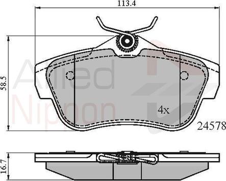 Comline ADB01622 - Set placute frana,frana disc aaoparts.ro