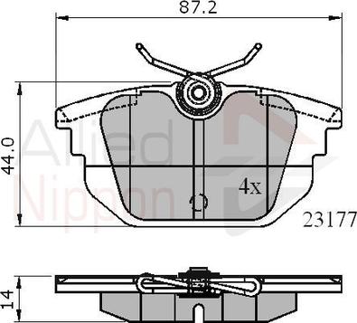 Comline ADB01012 - Set placute frana,frana disc aaoparts.ro