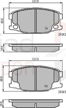 Comline ADB01088 - Set placute frana,frana disc aaoparts.ro