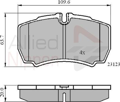 Comline ADB01034 - Set placute frana,frana disc aaoparts.ro