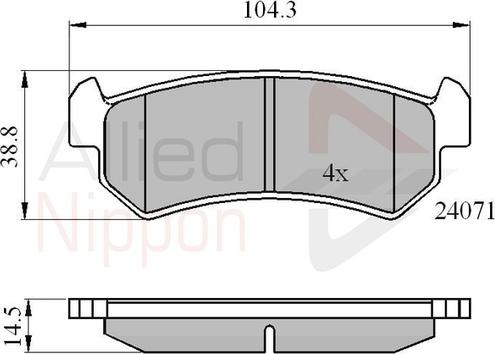 Comline ADB01191 - Set placute frana,frana disc aaoparts.ro