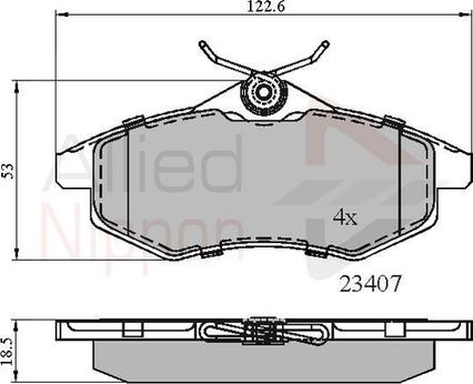 Comline ADB01145 - Set placute frana,frana disc aaoparts.ro