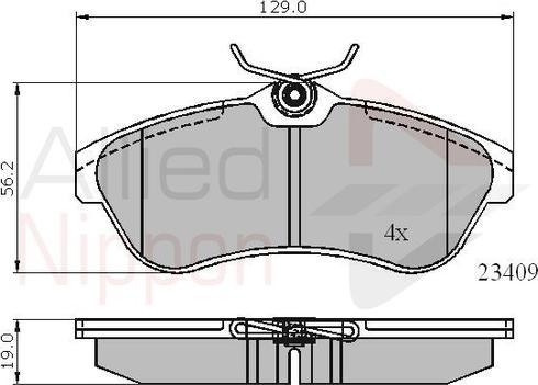 Comline ADB01146 - Set placute frana,frana disc aaoparts.ro