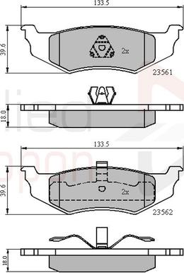 Comline ADB01100 - Set placute frana,frana disc aaoparts.ro