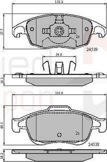 Comline ADB01719 - Set placute frana,frana disc aaoparts.ro