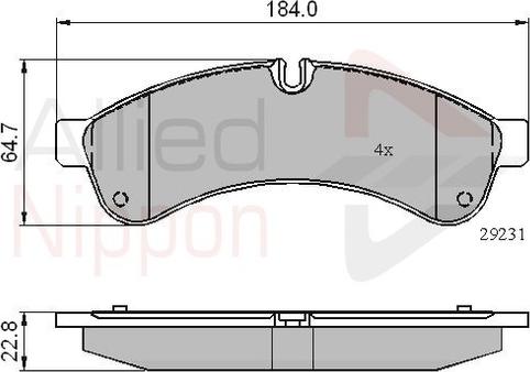 Comline ADB01727 - Set placute frana,frana disc aaoparts.ro