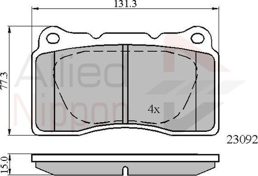 Comline ADB0895 - Set placute frana,frana disc aaoparts.ro