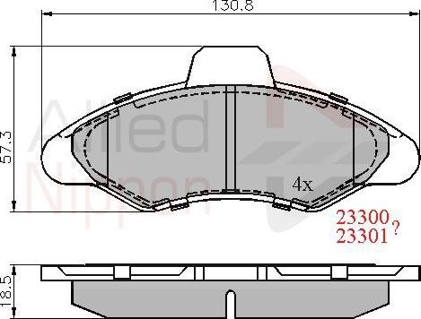 Comline ADB0393 - Set placute frana,frana disc aaoparts.ro