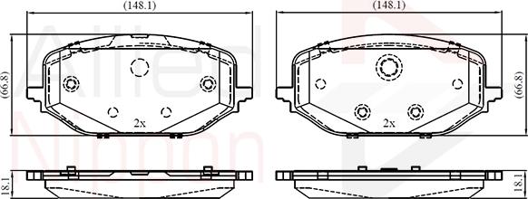 Comline ADB03417 - Set placute frana,frana disc aaoparts.ro