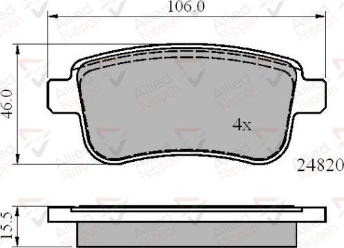 Comline ADB02014 - Set placute frana,frana disc aaoparts.ro