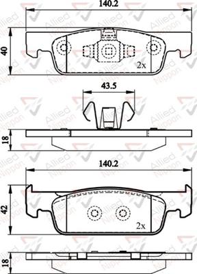 Comline ADB02144 - Set placute frana,frana disc aaoparts.ro