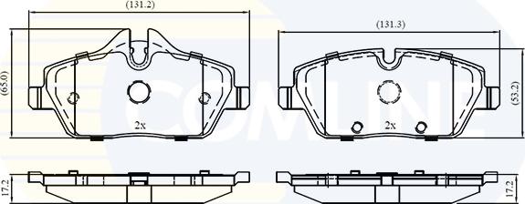 Comline ADB02160 - Set placute frana,frana disc aaoparts.ro