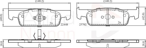 Comline ADB02398 - Set placute frana,frana disc aaoparts.ro