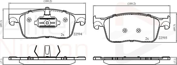 Comline ADB02354 - Set placute frana,frana disc aaoparts.ro