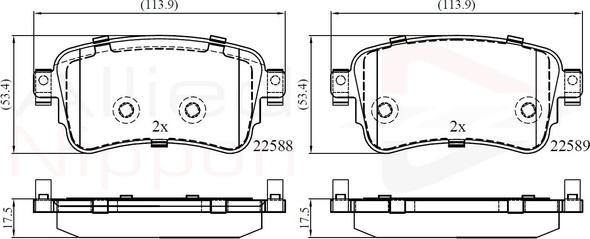 Comline ADB02351 - Set placute frana,frana disc aaoparts.ro