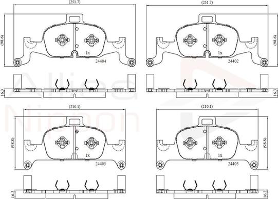 Comline ADB02365 - Set placute frana,frana disc aaoparts.ro