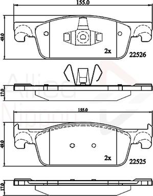Comline ADB02316 - Set placute frana,frana disc aaoparts.ro
