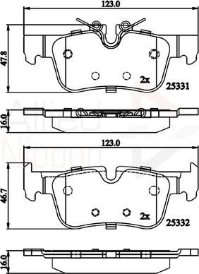 Comline ADB02318 - Set placute frana,frana disc aaoparts.ro