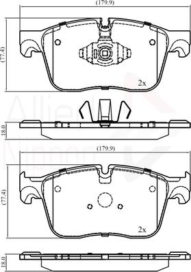 Comline ADB02385 - Set placute frana,frana disc aaoparts.ro