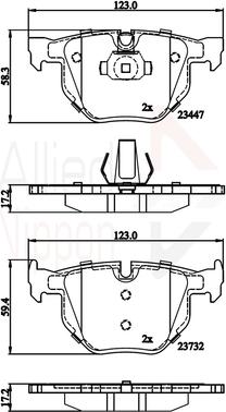 Comline ADB02295 - Set placute frana,frana disc aaoparts.ro