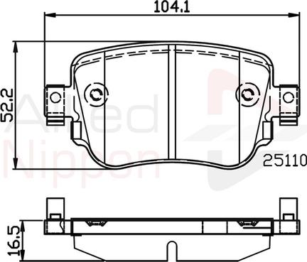 Comline ADB02220 - Set placute frana,frana disc aaoparts.ro