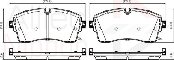 Comline ADB02761 - Set placute frana,frana disc aaoparts.ro