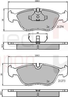 Comline ADB0719 - Set placute frana,frana disc aaoparts.ro