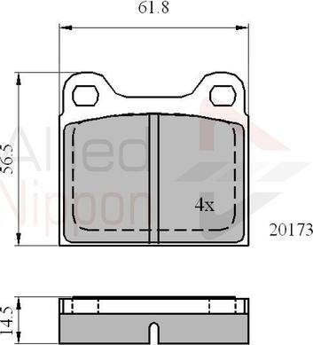 Comline ADB0731 - Set placute frana,frana disc aaoparts.ro