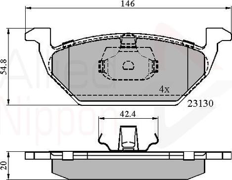 Comline ADB0737 - Set placute frana,frana disc aaoparts.ro