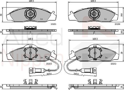 Comline ADB1581 - Set placute frana,frana disc aaoparts.ro