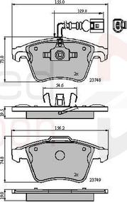 Comline ADB11311 - Set placute frana,frana disc aaoparts.ro
