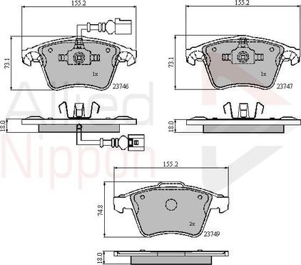 Comline ADB11312 - Set placute frana,frana disc aaoparts.ro