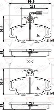 Comline ADB1133 - Set placute frana,frana disc aaoparts.ro
