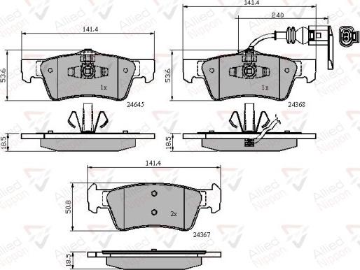 Comline ADB12015 - Set placute frana,frana disc aaoparts.ro