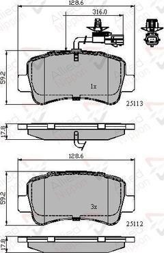 Comline ADB12105 - Set placute frana,frana disc aaoparts.ro