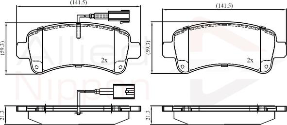 Comline ADB12395 - Set placute frana,frana disc aaoparts.ro