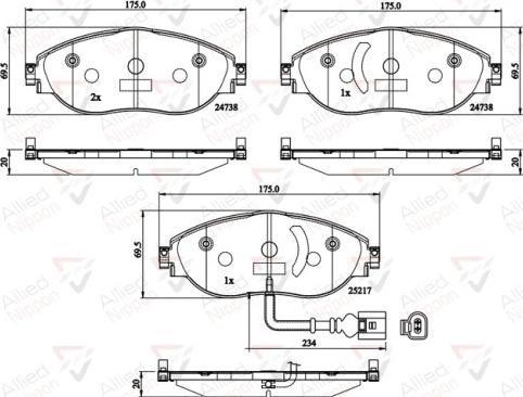 Comline ADB12201 - Set placute frana,frana disc aaoparts.ro