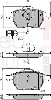 Comline ADB1715 - Set placute frana,frana disc aaoparts.ro