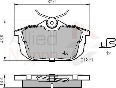 Comline ADB3945 - Set placute frana,frana disc aaoparts.ro