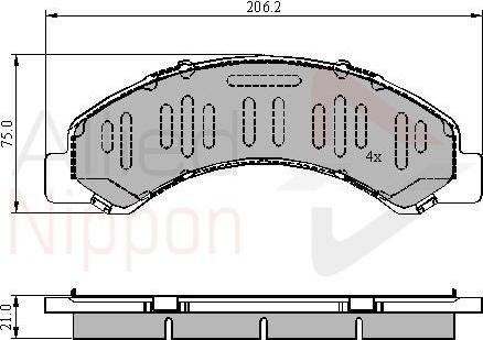 Comline ADB3918 - Set placute frana,frana disc aaoparts.ro