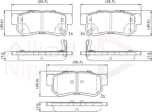 Comline ADB3935 - Set placute frana,frana disc aaoparts.ro